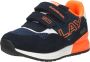 Replay Shoot Klittenband Sneaker Jongens Blauw oranje - Thumbnail 12