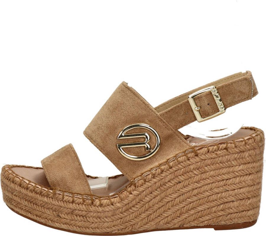 Replay Susan Micro Met Sandalen Touwzool Beige