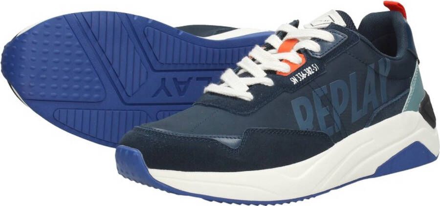 Replay Tennet Tint 2 Sneakers Laag Blauw