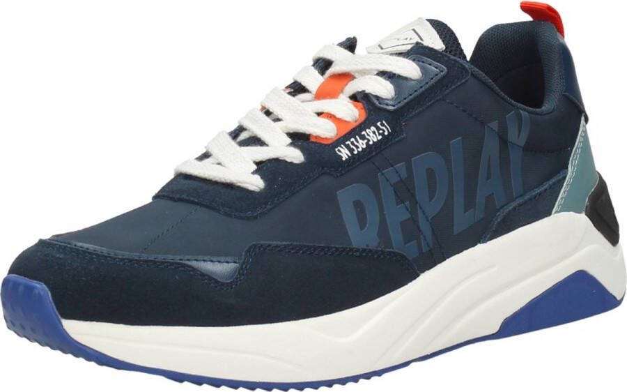 Replay Tennet Tint 2 Sneakers Laag Blauw