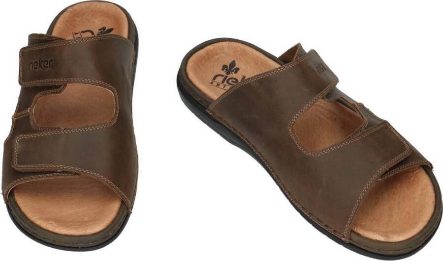 Rieker 25592 Comfort slippers Heren Bruin 25 -Tabak