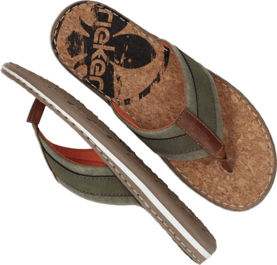 Rieker NU 21% KORTING Slippers met logo opschrift aan de binnenzool - Foto 4