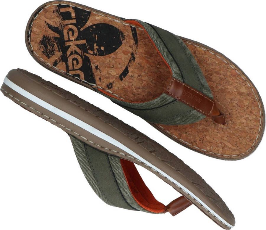 Rieker NU 21% KORTING Slippers met logo opschrift aan de binnenzool - Foto 5