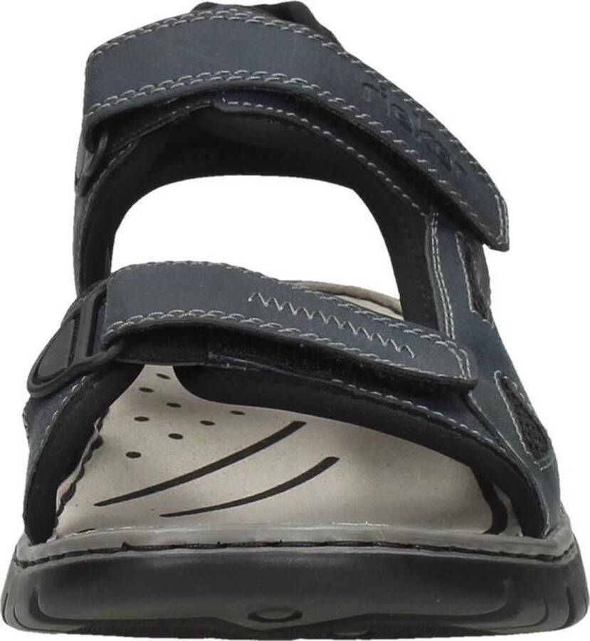 Rieker Zwarte synthetische sliders met comfortabel voetbed en klittenbandsluiting Black Heren - Foto 5