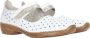 Rieker Witte zomerslip-on met geperforeerd ontwerp en klittenbandsluiting White Dames - Thumbnail 10