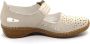 Rieker -Dames off-white-crÈme-ivoorkleur ballerina's & mocassins - Thumbnail 6
