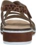 Rieker Comfortabel Sandalen Plat cognac - Thumbnail 14