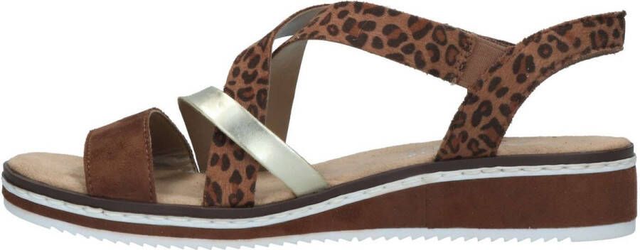 Rieker Comfortabel Sandalen Plat cognac