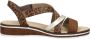 Rieker Comfortabel Sandalen Plat cognac - Thumbnail 9