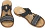 Rieker Slippers sleehak zomerschoen pantoffels met mooi borduursel - Thumbnail 4