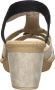Rieker Elegante Comfortabele Sandalette Zwart Zilver Multicolor - Thumbnail 15