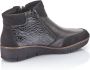 Rieker Ultiem Comfort Enkellaarsjes Zwart Dames - Thumbnail 14