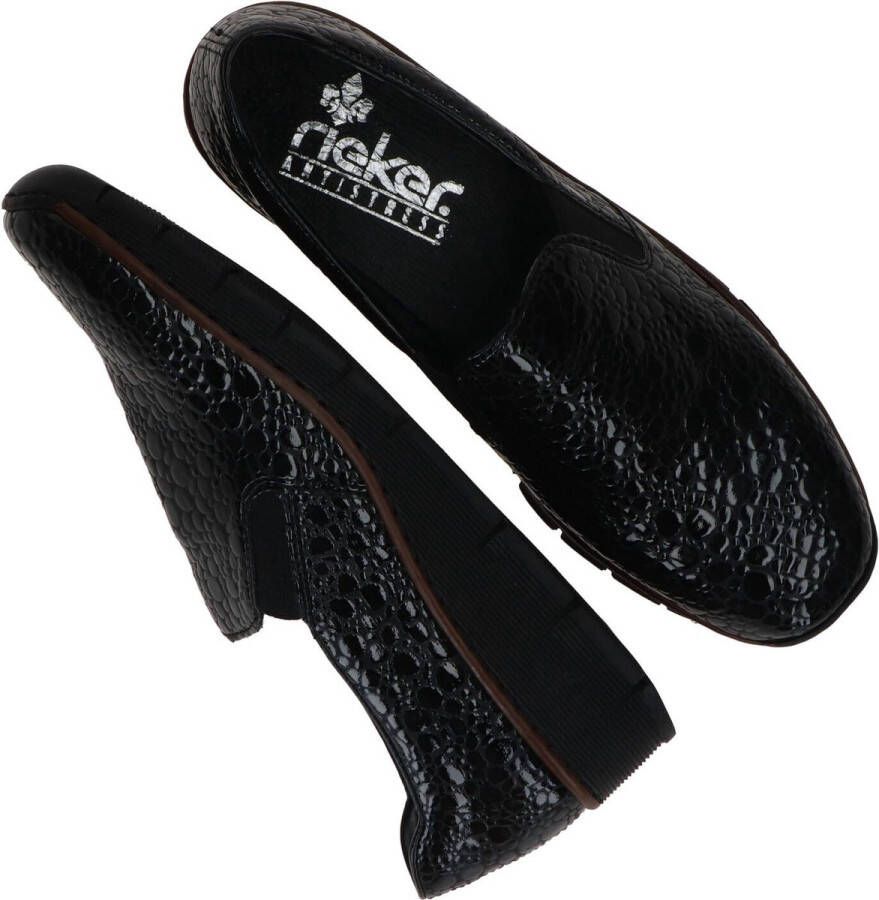 Rieker Elegante Grijze Gesloten Loafers Damesschoenen Black Dames - Foto 8