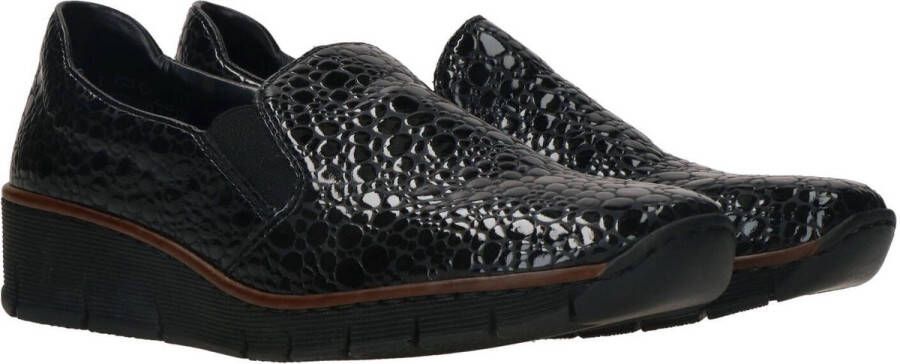 Rieker Elegante Grijze Gesloten Loafers Damesschoenen Black Dames - Foto 9