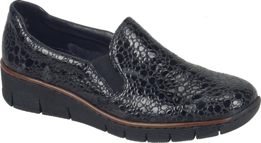 Rieker Elegante Grijze Gesloten Loafers Damesschoenen Black Dames - Foto 14