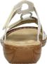 Rieker -Dames off-white ecru parel slippers & muiltjes - Thumbnail 10