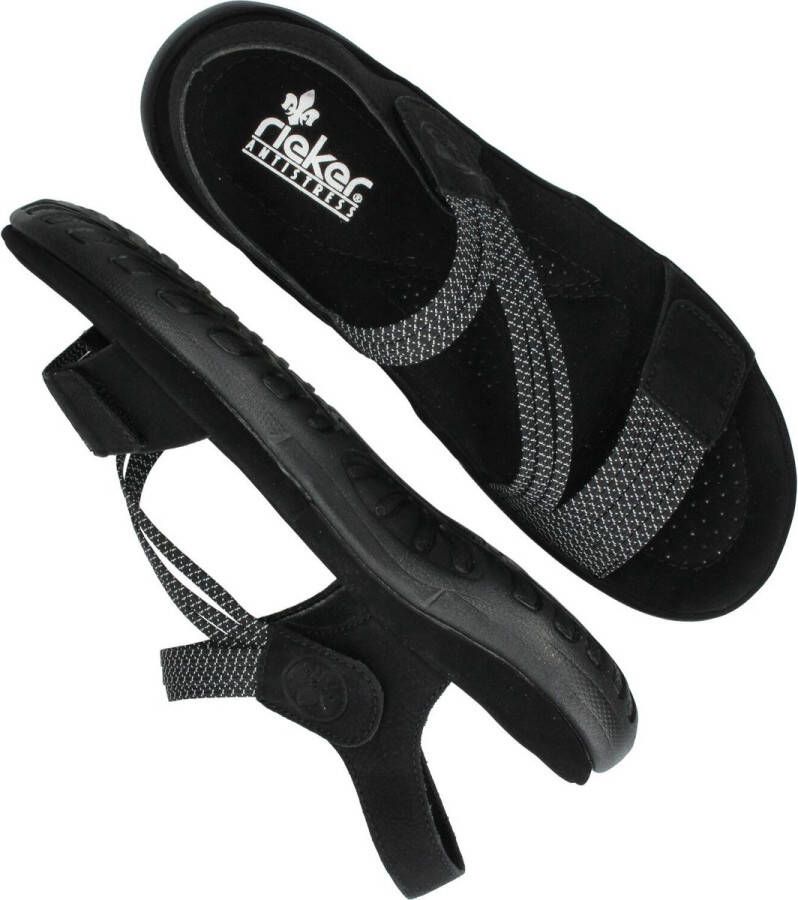 Rieker Dames Sandaal 64870-00 Zwart
