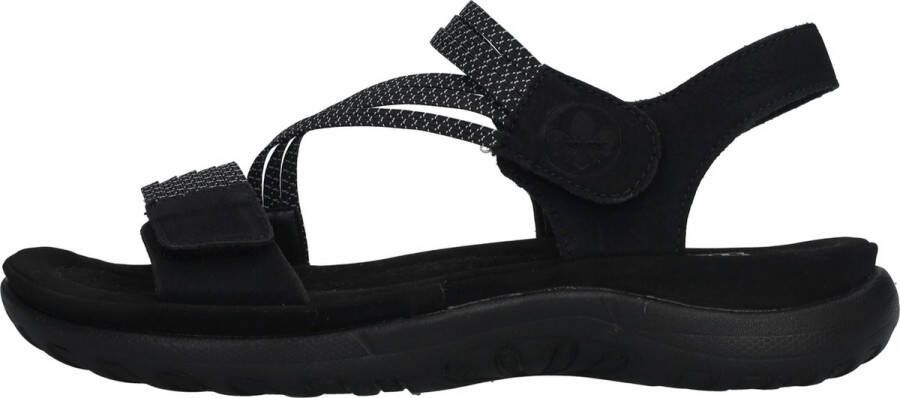 Rieker Dames Sandaal 64870-00 Zwart