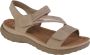 Rieker Sandals 64870-62 Vrouwen Beige Sandalen - Thumbnail 4