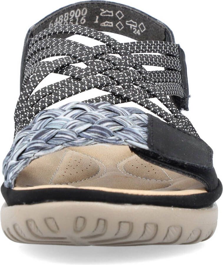 Rieker Dames Sandaal 64889-00 Zwart