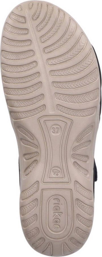 Rieker Dames Sandaal 64889-00 Zwart