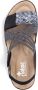 Rieker Sandalen zomerschoen sandaal sleehak met gevlochten bandage - Thumbnail 9