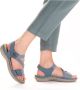 Rieker Blauwe Comfort Sandaal met Klittenbandsluiting Blue Dames - Thumbnail 121