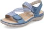 Rieker Blauwe Comfort Sandaal met Klittenbandsluiting Blue Dames - Thumbnail 123