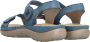 Rieker Blauwe Comfort Sandaal met Klittenbandsluiting Blue Dames - Thumbnail 15