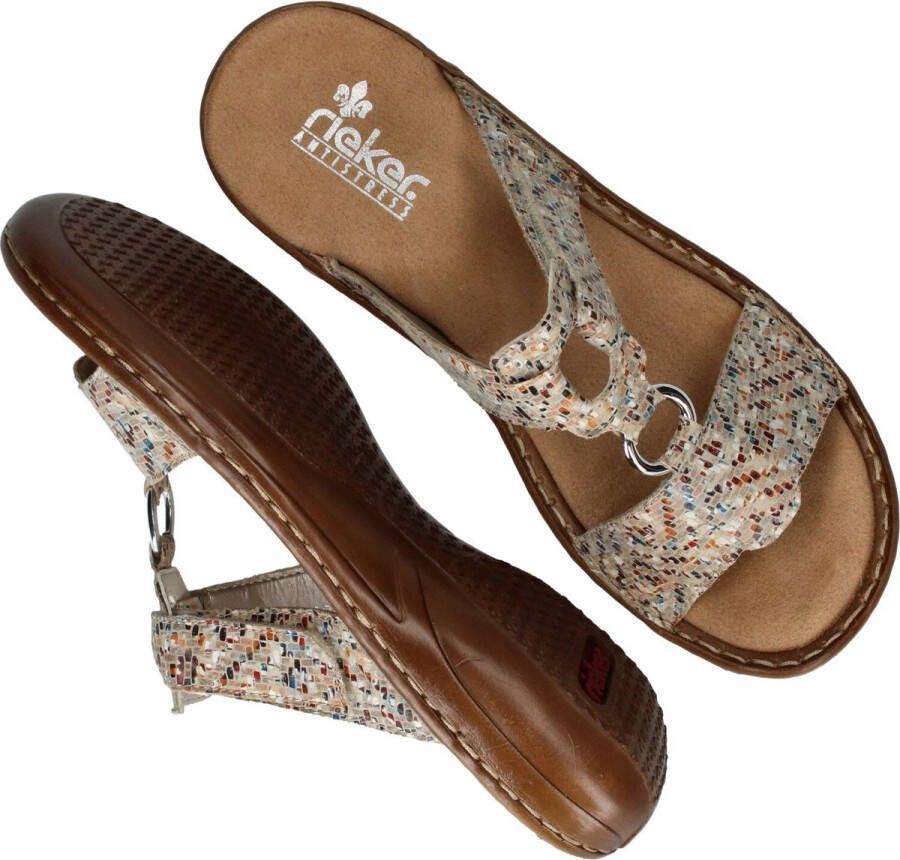 Rieker Kleurrijke Slipper met Zacht Voetbed Multicolor Dames - Foto 10