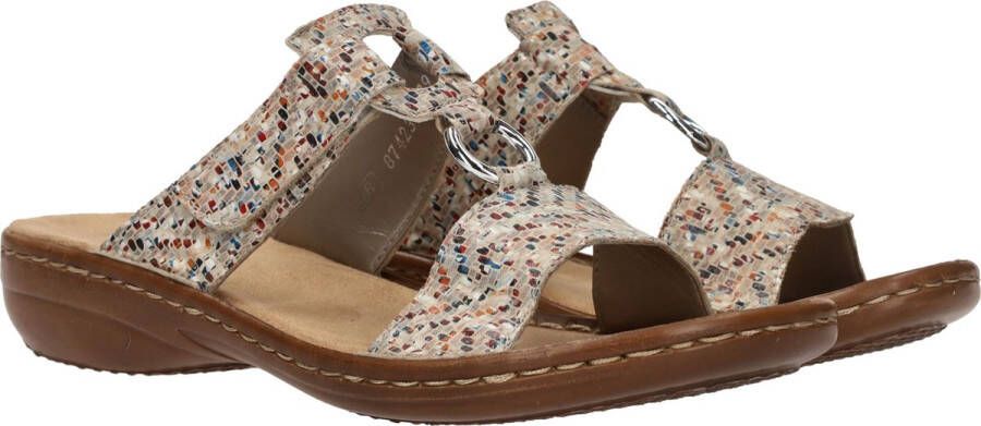 Rieker Kleurrijke Slipper met Zacht Voetbed Multicolor Dames - Foto 11