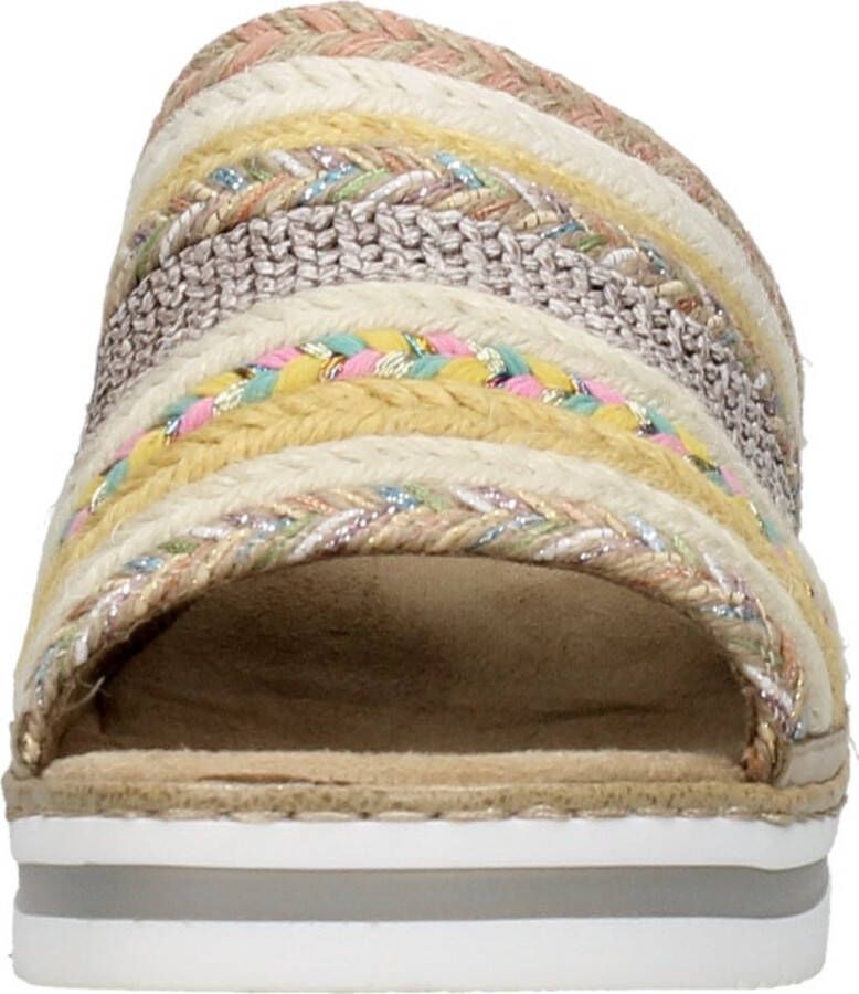 Rieker Kleurrijke comfortabele sliders voor dames Multicolor Dames - Foto 12
