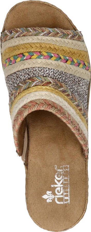 Rieker Kleurrijke comfortabele sliders voor dames Multicolor Dames - Foto 6