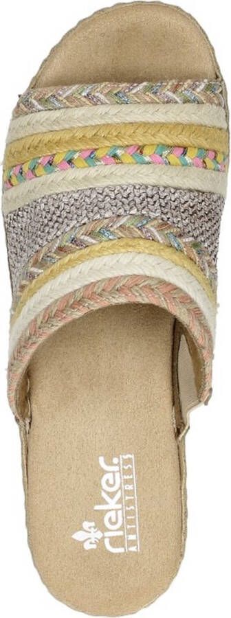 Rieker Kleurrijke comfortabele sliders voor dames Multicolor Dames - Foto 9