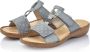 Rieker 60885 12 slipper Blauw Dames - Thumbnail 11