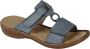 Rieker Dames slippers Open Teen licht blauw - Thumbnail 11