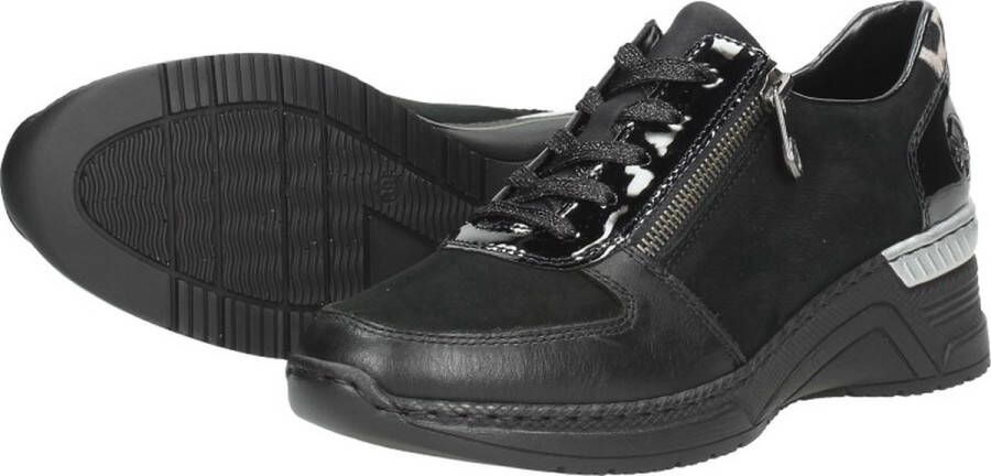 Rieker dames sneaker Zwart