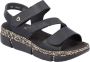 Rieker Sandalen zomerschoen sandaal sleehak met klittenbandsluitingen - Thumbnail 3