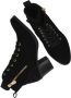 Rieker Trendy dames veterlaarsjes met gouden details Black Dames - Thumbnail 9
