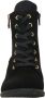 Rieker Trendy dames veterlaarsjes met gouden details Black Dames - Thumbnail 14