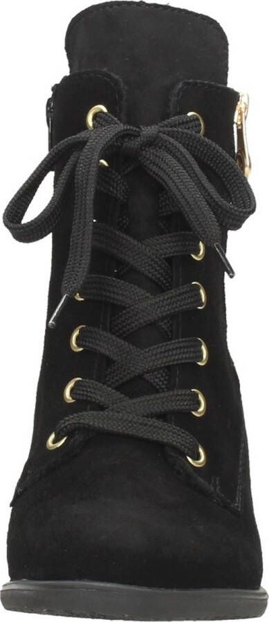 Rieker Trendy dames veterlaarsjes met gouden details Black Dames - Foto 7