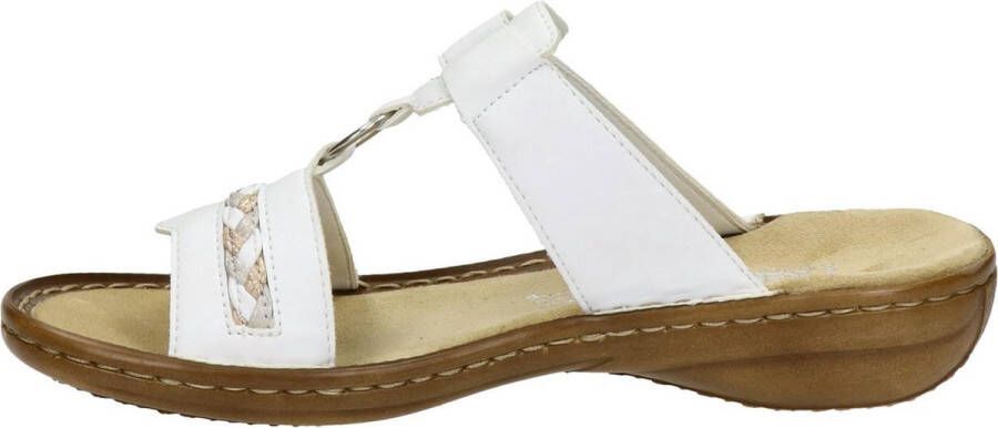 Rieker -Dames wit slippers & muiltjes
