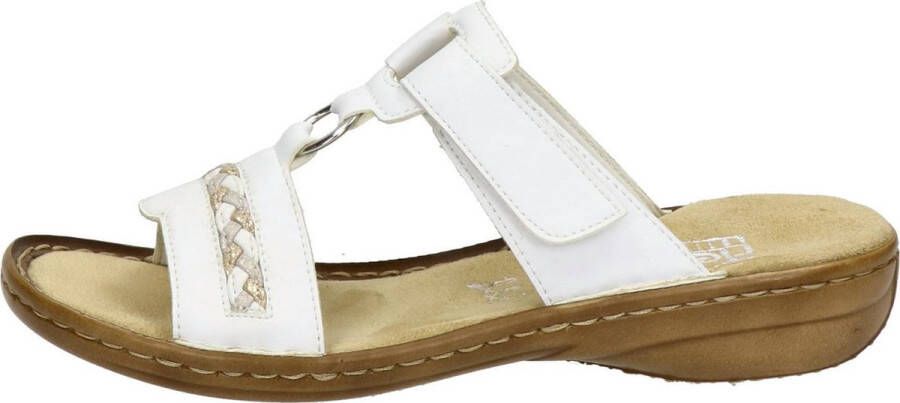 Rieker -Dames wit slippers & muiltjes
