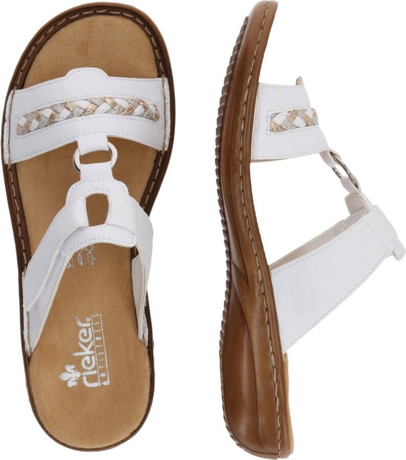 Rieker -Dames wit slippers & muiltjes