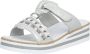 Rieker Slippers plateau zomerschoen pantoffels met decoratieve parels en pailletten - Thumbnail 11