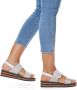 Rieker Witte Speelse Sandaal met Klittenbandsluiting White Dames - Thumbnail 10