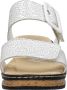 Rieker Witte Speelse Sandaal met Klittenbandsluiting White Dames - Thumbnail 11