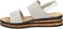 Rieker Witte Speelse Sandaal met Klittenbandsluiting White Dames - Thumbnail 11