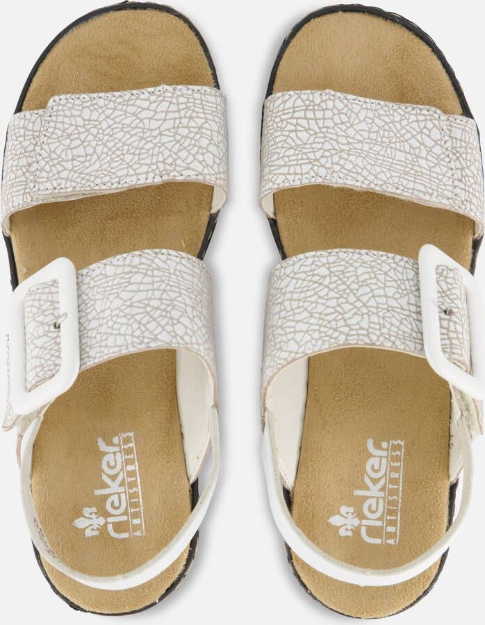 Rieker E1 2 Sandalen wit Synthetisch Dames