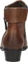 Rieker Comfortabele leren enkellaars met dubbele rits Brown Dames - Thumbnail 8